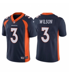 Youth Denver Broncos 3 Russell Wilson Navy Vapor Untouchable Limited Stitched Jersey
