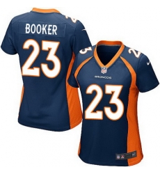 Nike Broncos #23 Devontae Booker Blue Alternate Womens Stitched NFL New Elite Jersey