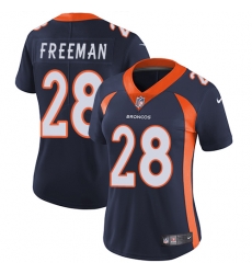 Nike Broncos #28 Royce Freeman Blue Alternate Women Stitched NFL Vapor Untouchable Limited Jersey