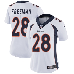 Nike Broncos #28 Royce Freeman White Women Stitched NFL Vapor Untouchable Limited Jersey
