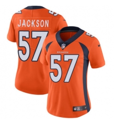 Nike Broncos #57 Tom Jackson Orange Team Color Womens Stitched NFL Vapor Untouchable Limited Jersey