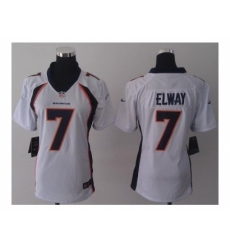 Nike Women Jerseys Denver Broncos #7 Elway white