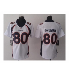 Nike Women Jerseys Denver Broncos #80 Thomas white