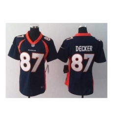 Nike Women Jerseys Denver Broncos #87 Eric Decker blue[new]