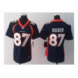 Nike Women Jerseys Denver Broncos #87 Eric Decker blue[new]