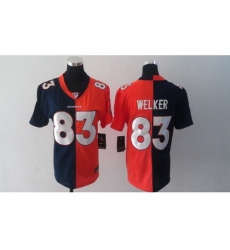 Nike Women NFL Denver Broncos #83 Wes Welker orange-blue Jerseys[Elite split]