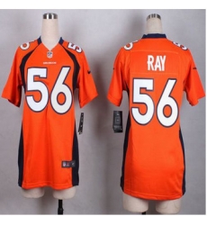 Women Nike Broncos #56 Shane Ray Orange Team Color Stitched NFL New Elite Jersey