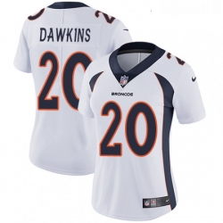 Womens Nike Denver Broncos 20 Brian Dawkins Elite White NFL Jersey