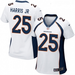 Womens Nike Denver Broncos 25 Chris Harris Jr Game White NFL Jersey