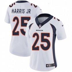 Womens Nike Denver Broncos 25 Chris Harris Jr White Vapor Untouchable Limited Player NFL Jersey