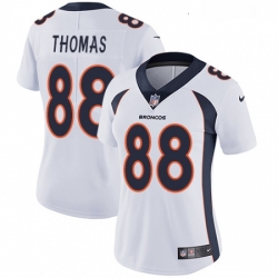 Womens Nike Denver Broncos 88 Demaryius Thomas White Vapor Untouchable Limited Player NFL Jersey