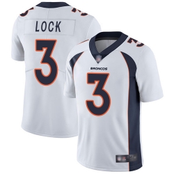 Broncos 3 Drew Lock White Youth Stitched Football Vapor Untouchable Limited Jersey