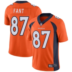 Broncos 87 Noah Fant Orange Team Color Youth Stitched Football Vapor Untouchable Limited Jersey