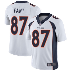 Broncos 87 Noah Fant White Youth Stitched Football Vapor Untouchable Limited Jersey