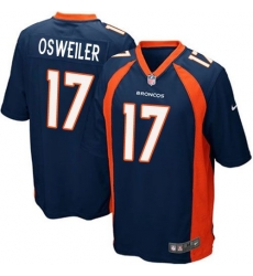 Nike Broncos #17 Brock Osweiler Blue Alternate Youth Stitched NFL New Elite Jersey