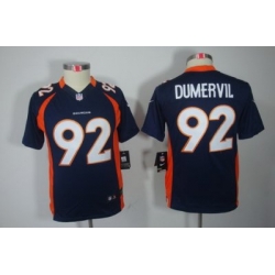 Nike Youth Denver Broncos #92 Dumervil Blue Color[Youth Limited Jerseys]