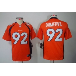 Nike Youth Denver Broncos #92 Dumervil Orange Color[Youth Limited Jerseys]