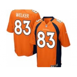 Nike Youth NFL Denver Broncos #83 Wes Welker Orange Jerseys