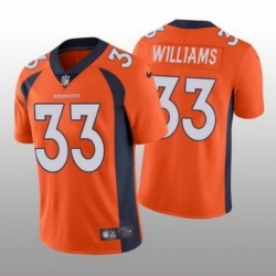 Toddler Nike Denver Broncos 33 Javonte Williams Orange Vapor Limited Jersey