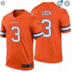 Youth Broncos #3 Lock Orange Jersey