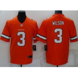 Youth Denver Broncos #3 Russell Wilson Orange 2022 Color Rush Stitched NFL Nike Limited Jersey