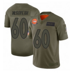 Youth Denver Broncos 60 Connor McGovern Limited Camo 2019 Salute to Service Football Jersey