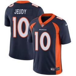 Youth Nike Broncos 10 Jerry Jeudy Navy Blue Alternate Stitched NFL Vapor Untouchable Limited Jersey