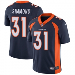 Youth Nike Broncos #31 Justin Simmons Blue Alternate Stitched NFL Vapor Untouchable Limited Jersey