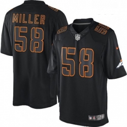 Youth Nike Denver Broncos 58 Von Miller Limited Black Impact NFL Jersey