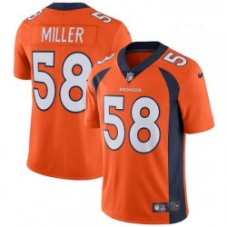Youth Nike Denver Broncos 58 Von Miller Orange Team Color Vapor Untouchable Limited Player NFL Jersey