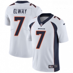 Youth Nike Denver Broncos 7 John Elway White Vapor Untouchable Limited Player NFL Jersey