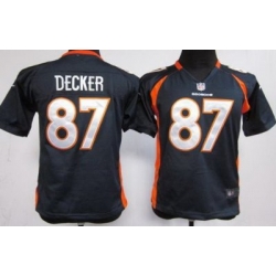 Youth Nike Denver Broncos 87# Eric Decker Blue Nike NFL Jerseys