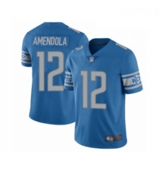 Men Detroit Lions 12 Danny Amendola Blue Team Color Vapor Untouchable Limited Player Football Jersey