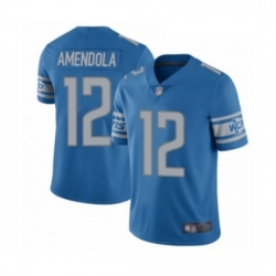 Men Detroit Lions 12 Danny Amendola Blue Team Color Vapor Untouchable Limited Player Football Jersey