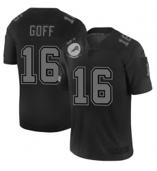 Men Detroit Lions 16 Jared Goff Men Nike Black 2019 Salute to Service Limited Stitched NFL Jersey