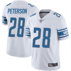 Men Detroit Lions 28 Adrian Peterson jersey white Vapor Limited Jersey