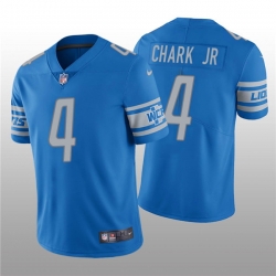 Men Detroit Lions 4 DJ Chark Jr  Blue Vapor Untouchable Limited Stitched Jersey