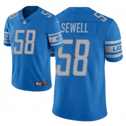 Men Detroit Lions 58 Penei Sewell 2021 NFL Draft Vapor Limited Jersey   Light Blue