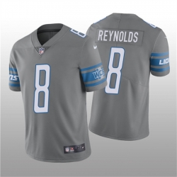 Men Detroit Lions 8 Josh Reynolds Grey Vapor Untouchable Limited Stitched Jersey