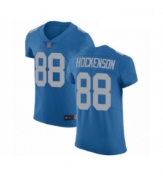 Men Detroit Lions 88 TJ Hockenson Blue Alternate Vapor Untouchable Elite Player Football Jersey