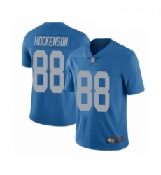 Men Detroit Lions 88 TJ Hockenson Blue Alternate Vapor Untouchable Limited Player Football Jersey