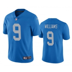 Men Detroit Lions 9 Jameson Williams Blue Vapor Untouchable Limited Stitched Jerseys