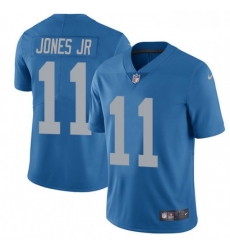 Men Nike Detroit Lions 11 Marvin Jones Jr Elite Blue Alternate NFL Jersey