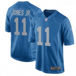Men Nike Detroit Lions 11 Marvin Jones Jr Game Blue Alternate NFL Jersey