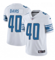 Men Nike Detroit Lions 40 Jarrad Davis Limited White Vapor Untouchable NFL Jersey