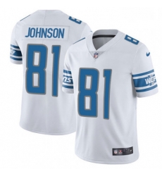 Men Nike Detroit Lions 81 Calvin Johnson Limited White Vapor Untouchable NFL Jersey