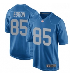 Men Nike Detroit Lions 85 Eric Ebron Game Blue Alternate NFL Jersey