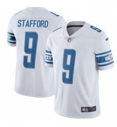 Men Nike Detroit Lions 9 Matthew Stafford Elite White NFL Jersey