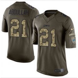 Nike Detroit Lions #21 Ameer Abdullah Green Men 27s Stitched NFL Limited Salute to Service Jersey