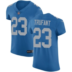 Nike Detroit Lions 23 Desmond Trufant Blue Throwback Men Stitched NFL Vapor Untouchable Elite Jersey